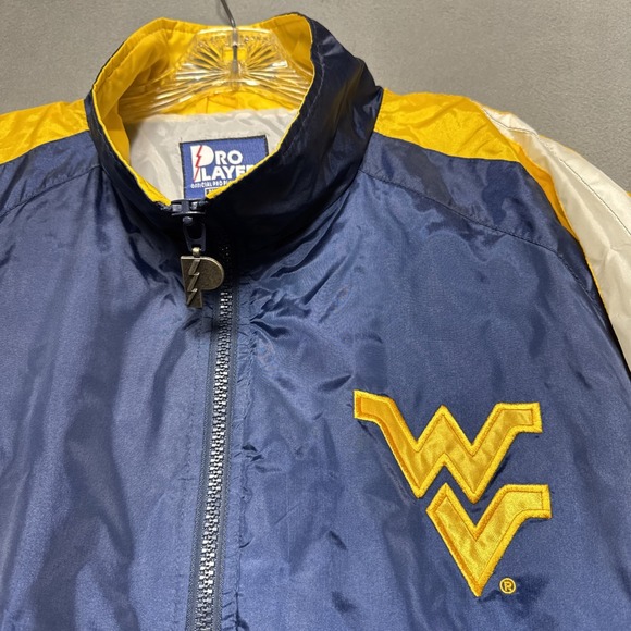 Vintage Pro Player WVU Mountaineers‎ Jacket Large Windbreaker Outdoors Football - Picture 3 of 12